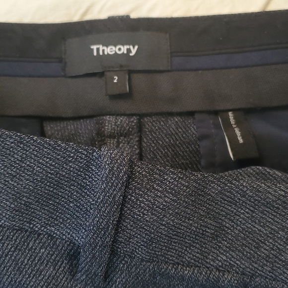 New Theory wool blue/ black suiting. Blazer & pant - Picture 11 of 12